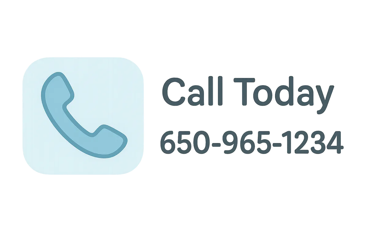 Call today. 650-965-1234.
